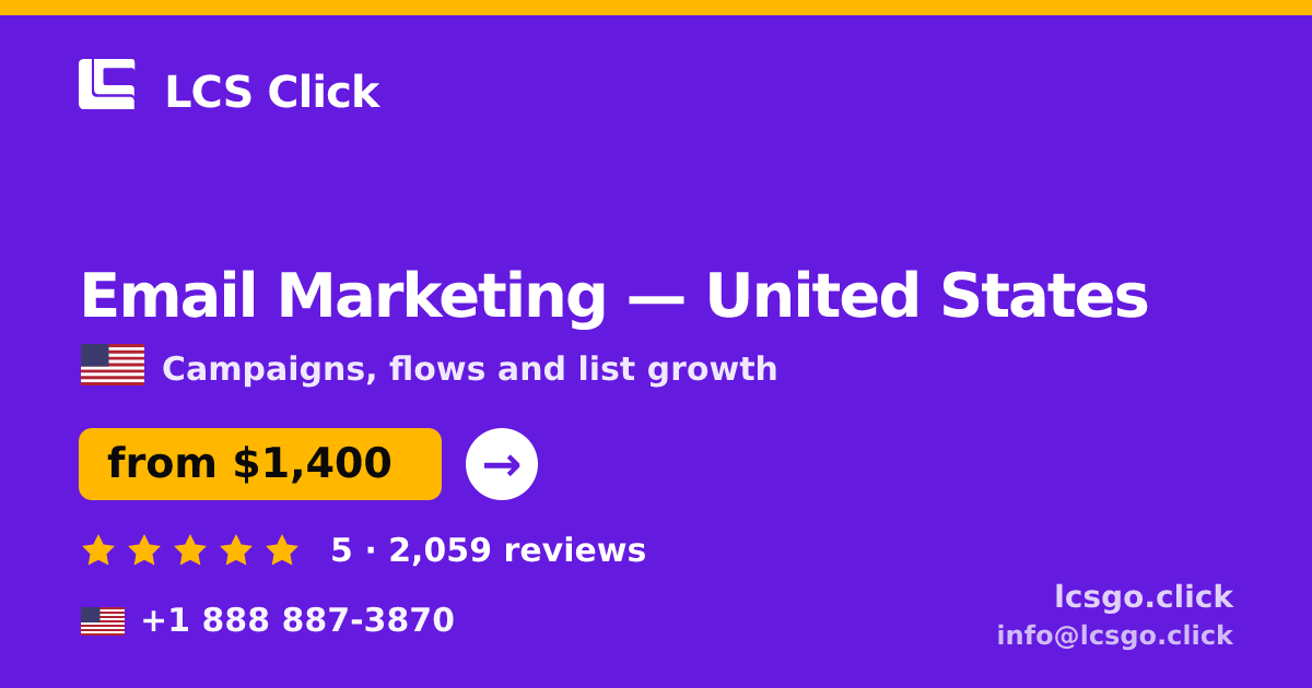 Email Marketing in Phoenix — from $1,300/mo, rated 4.9/5 by 2567 clients. LCS Click.