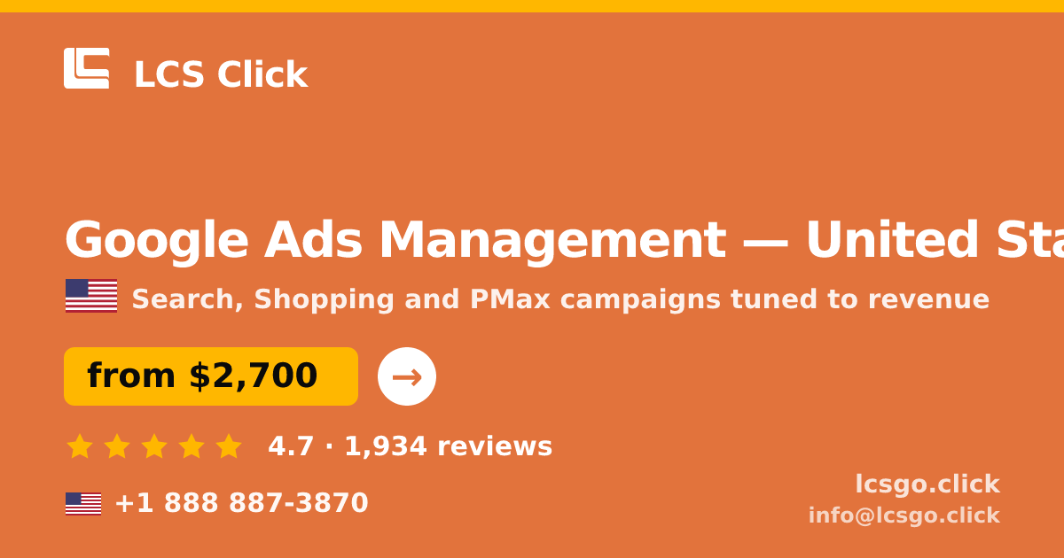 Google Ads Management in Phoenix — from $2,200/mo, rated 4.6/5 by 474 clients. LCS Click.
