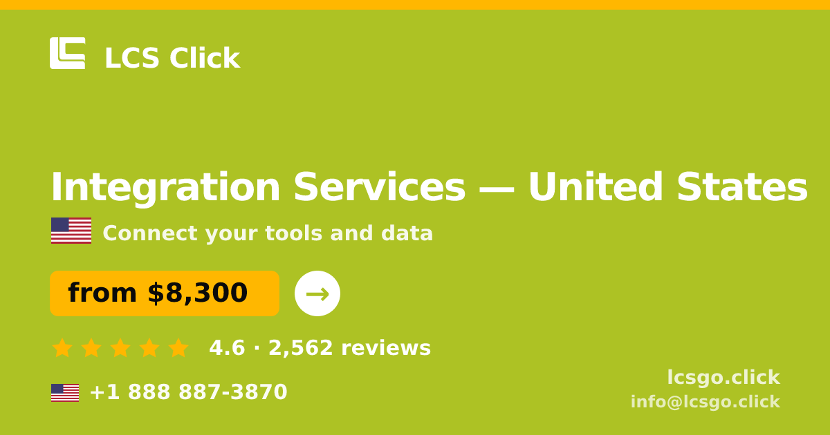 Integration Services in New York — from $9,200, rated 4.9/5 by 609 clients. LCS Click.