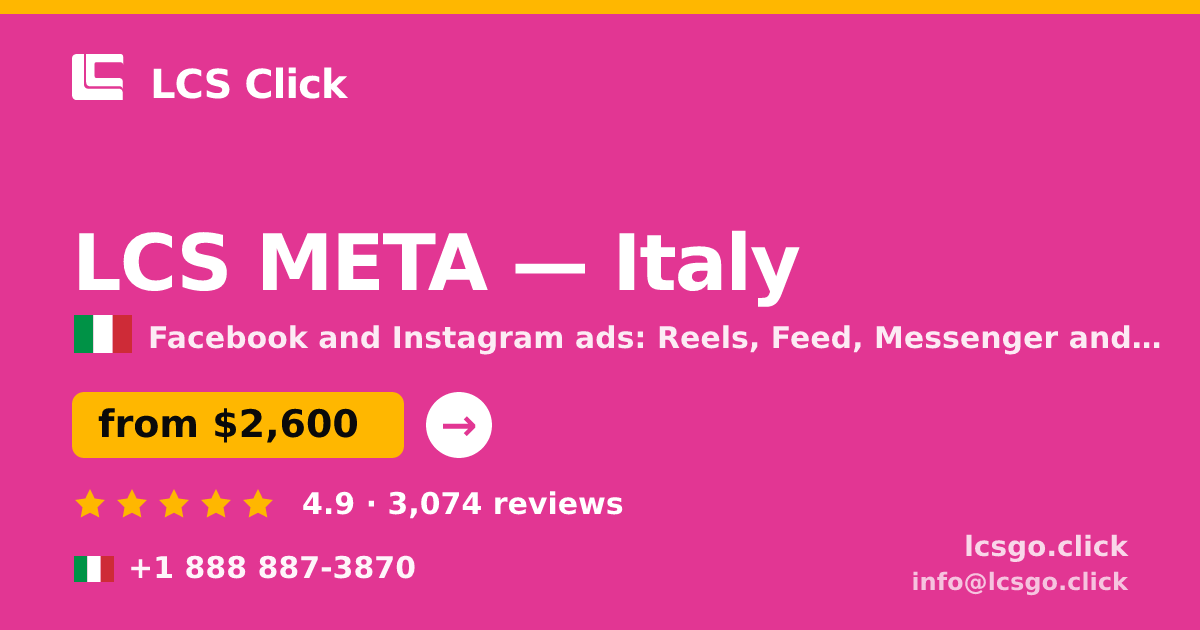 LCS META in Naples — from $2,100/mo, rated 4.5/5 by 3234 clients. LCS Click.