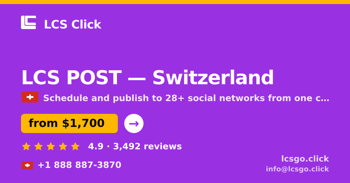LCS POST in Basel — from $1,800/mo, rated 4.7/5 by 2681 clients. LCS Click.