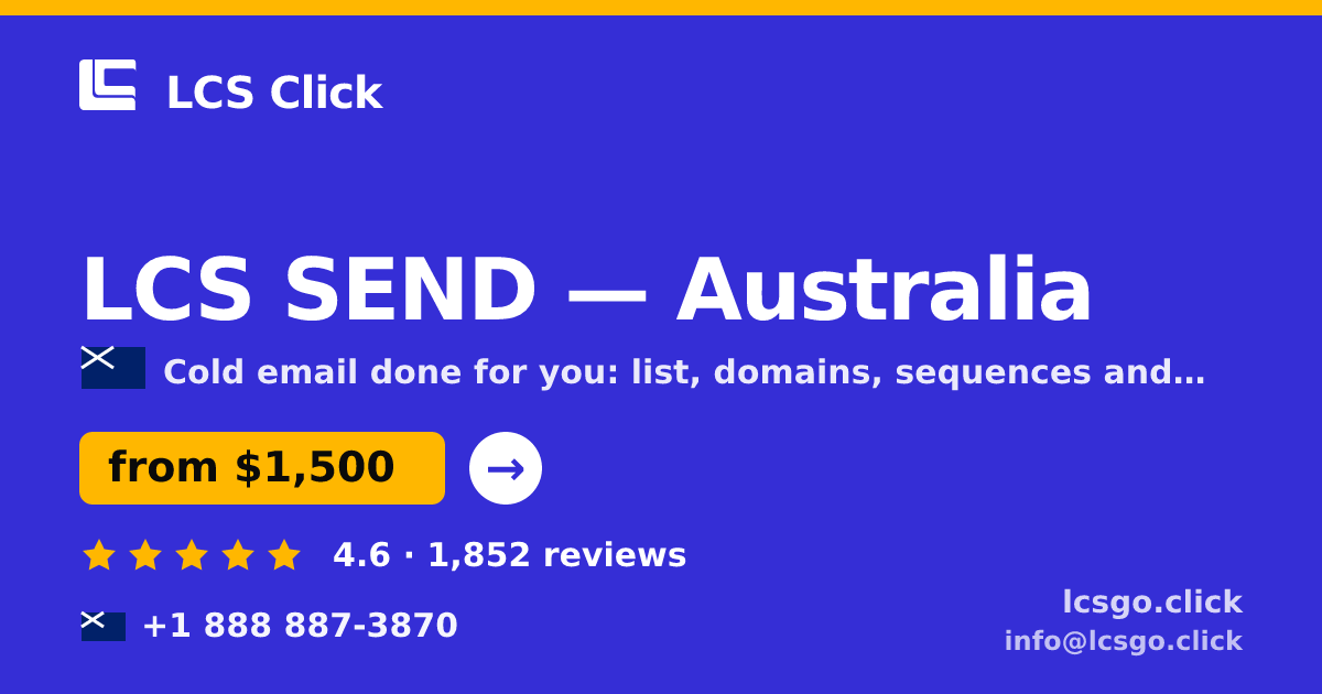 LCS SEND in Perth — from $1,500/mo, rated 4.9/5 by 2168 clients. LCS Click.