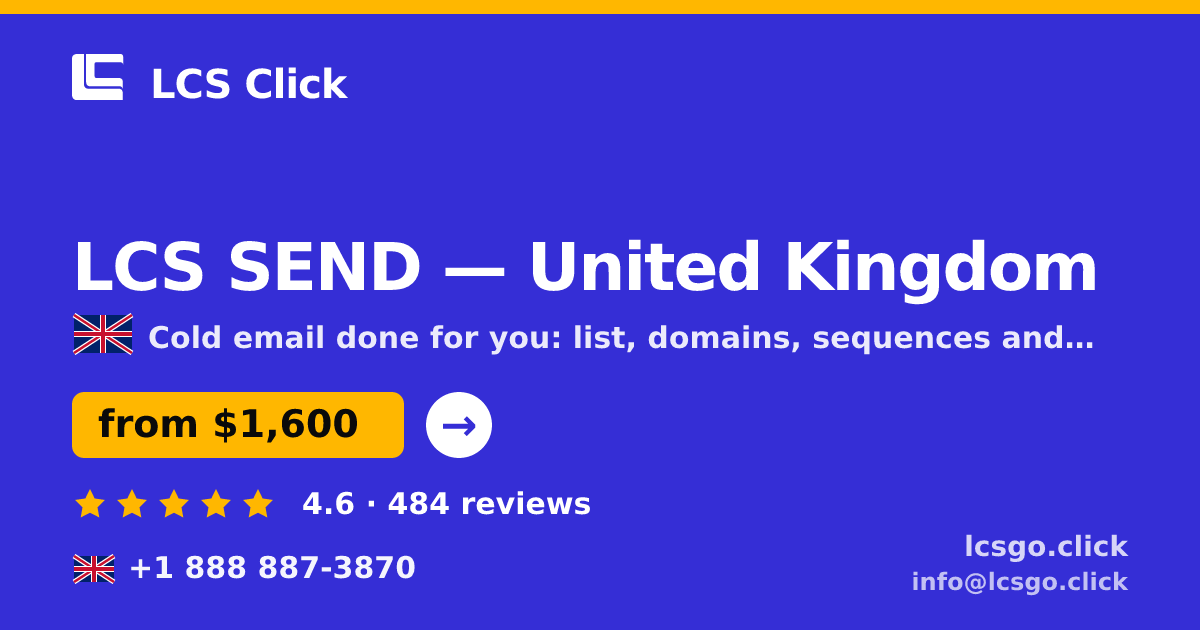 LCS SEND in Manchester — from $1,800/mo, rated 4.6/5 by 875 clients. LCS Click.