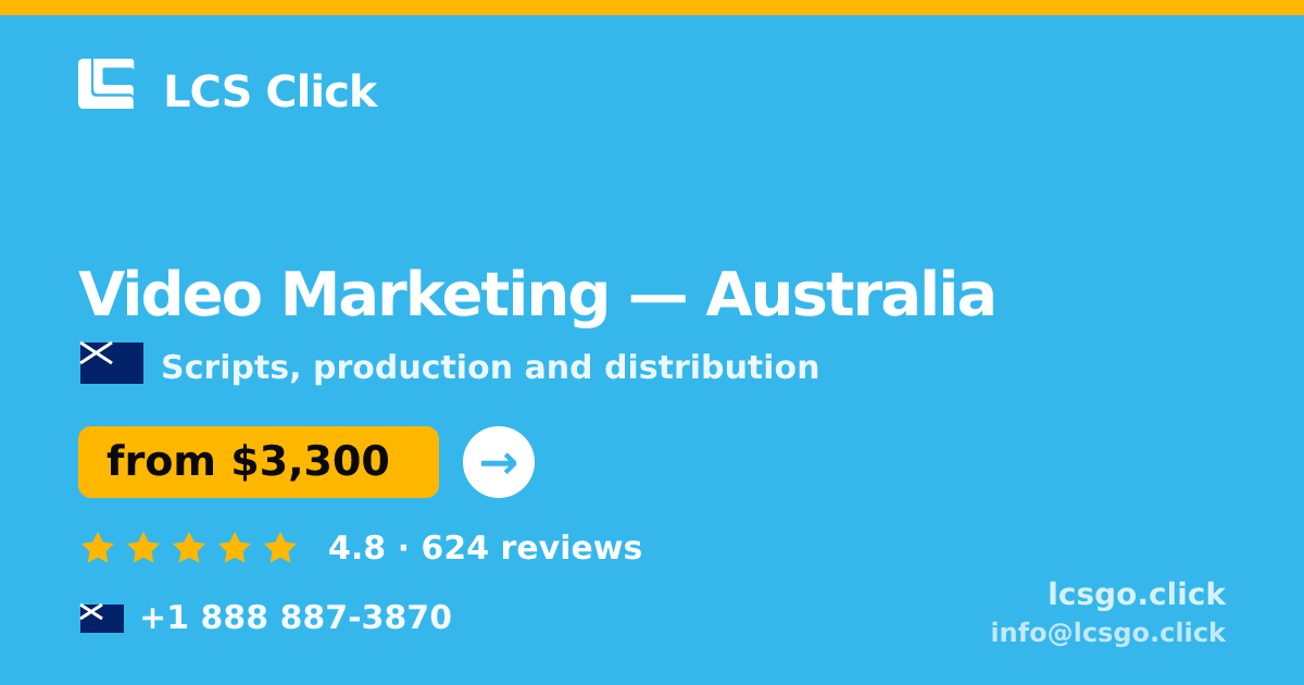 Video Marketing in Perth — from $3,700, rated 4.8/5 by 2485 clients. LCS Click.