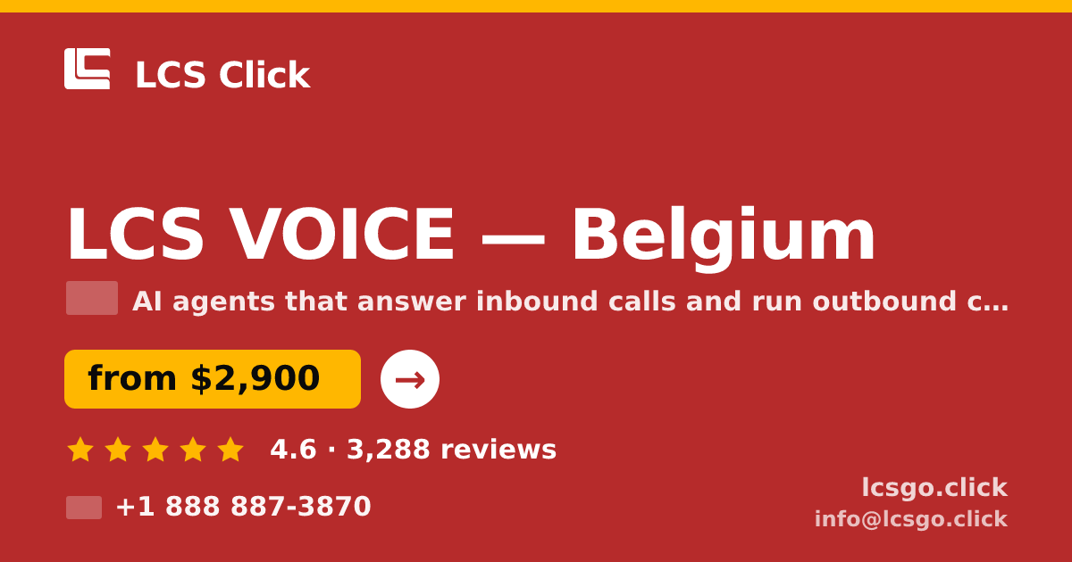 LCS VOICE in Ghent — from $2,900/mo, rated 4.6/5 by 1652 clients. LCS Click.